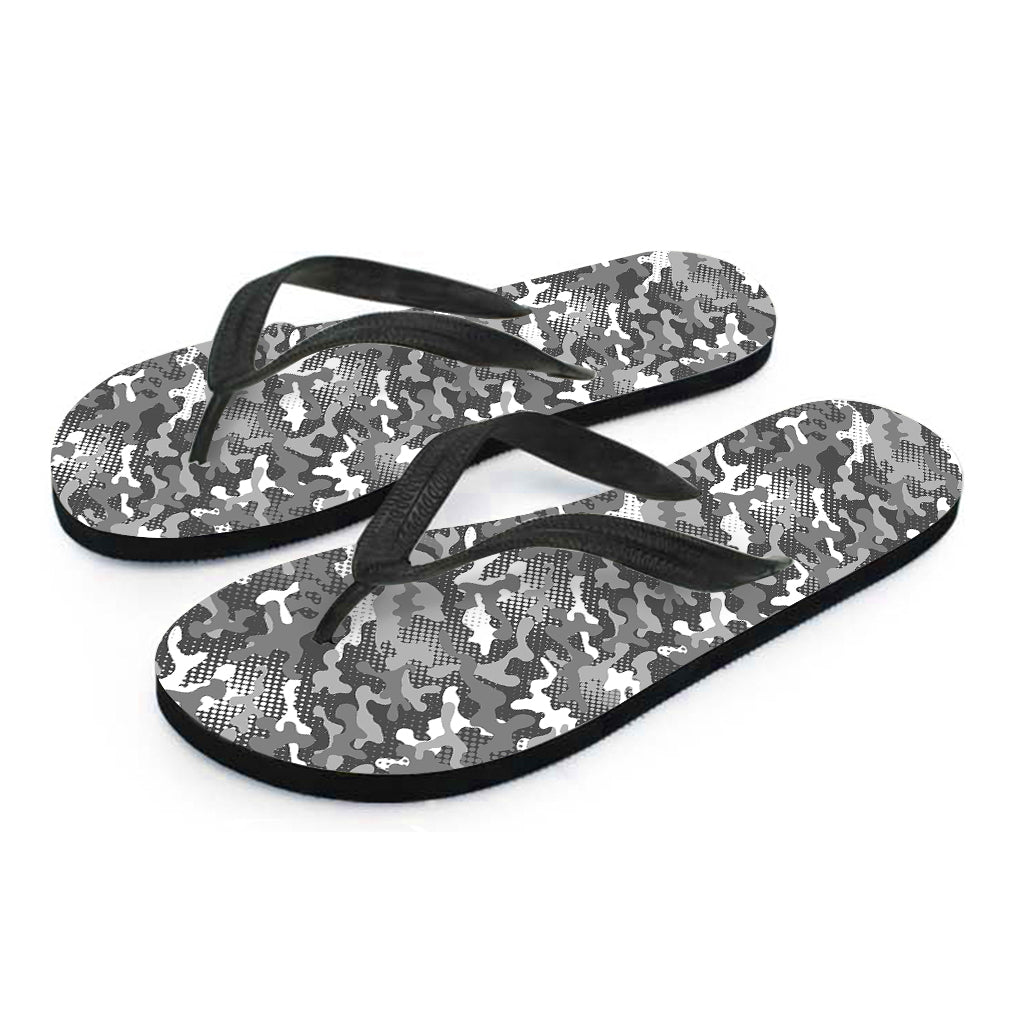 Camouflage Dazzle Pattern Print Flip Flops