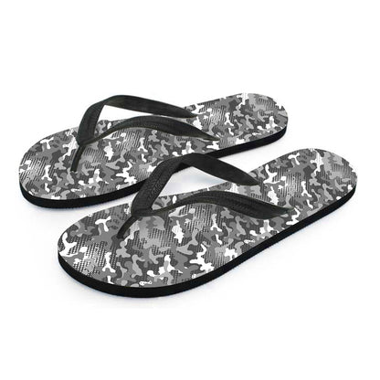 Camouflage Dazzle Pattern Print Flip Flops