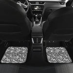 Camouflage Dazzle Pattern Print Front and Back Car Floor Mats