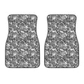Camouflage Dazzle Pattern Print Front Car Floor Mats