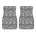 Camouflage Dazzle Pattern Print Front Car Floor Mats