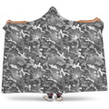 Camouflage Dazzle Pattern Print Hooded Blanket