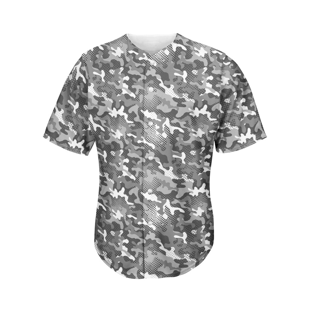 Camouflage Dazzle Pattern Print Men's Baseball Jersey