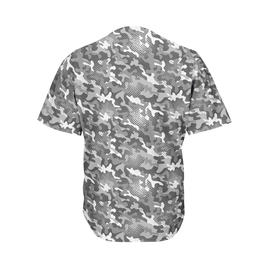 Camouflage Dazzle Pattern Print Men's Baseball Jersey