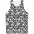 Camouflage Dazzle Pattern Print Men's Tank Top