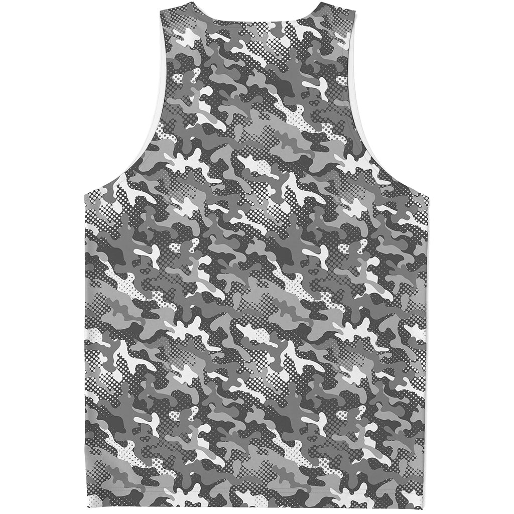 Camouflage Dazzle Pattern Print Men's Tank Top