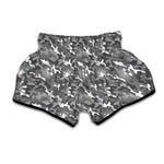 Camouflage Dazzle Pattern Print Muay Thai Boxing Shorts