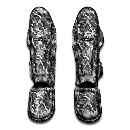 Camouflage Dazzle Pattern Print Muay Thai Shin Guard
