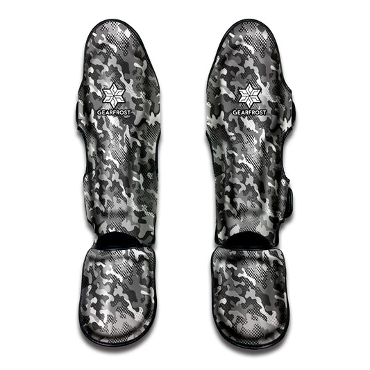 Camouflage Dazzle Pattern Print Muay Thai Shin Guard