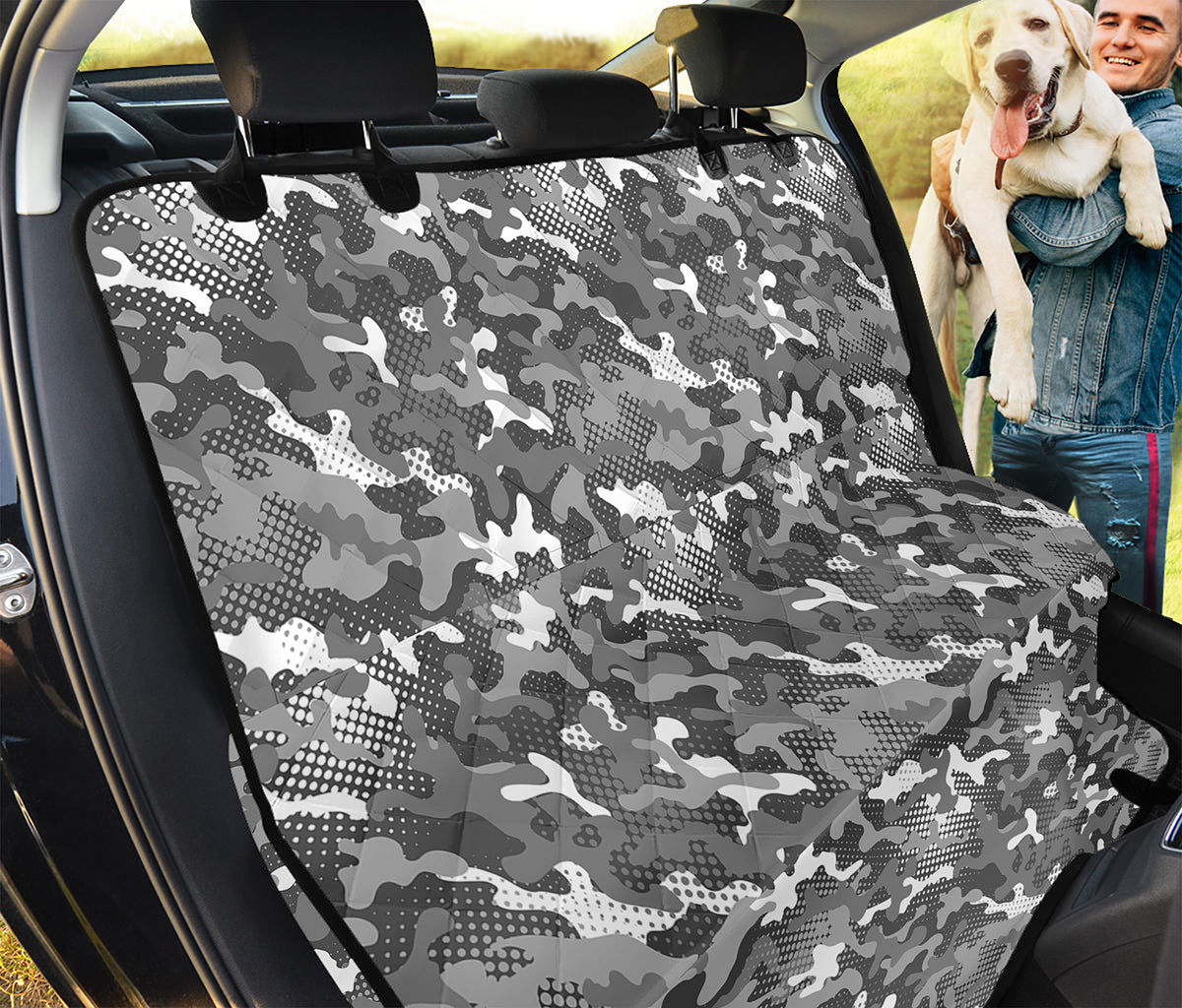 Camouflage Dazzle Pattern Print Pet Car Back Seat Cover