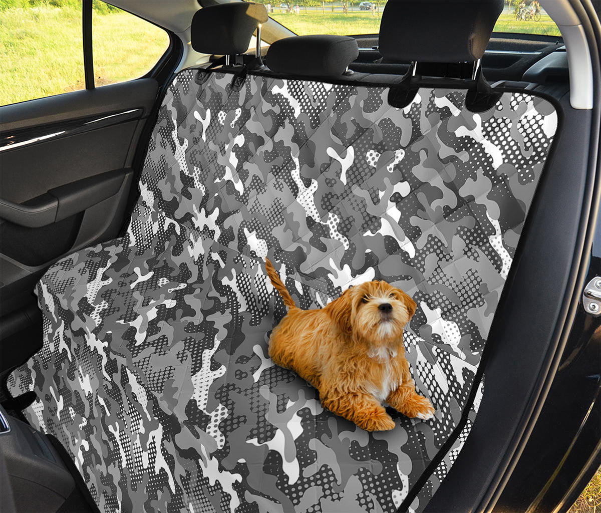 Camouflage Dazzle Pattern Print Pet Car Back Seat Cover