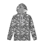 Camouflage Dazzle Pattern Print Pullover Hoodie