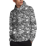 Camouflage Dazzle Pattern Print Pullover Hoodie