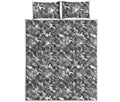Camouflage Dazzle Pattern Print Quilt Bed Set