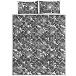 Camouflage Dazzle Pattern Print Quilt Bed Set