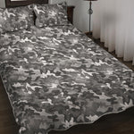 Camouflage Dazzle Pattern Print Quilt Bed Set