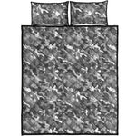 Camouflage Dazzle Pattern Print Quilt Bed Set