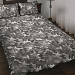 Camouflage Dazzle Pattern Print Quilt Bed Set