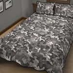 Camouflage Dazzle Pattern Print Quilt Bed Set