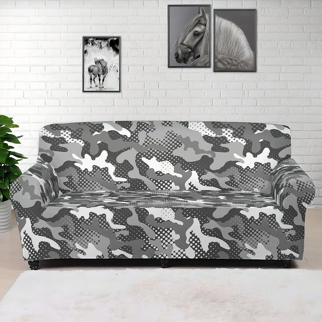 Camouflage Dazzle Pattern Print Sofa Cover