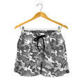 Camouflage Dazzle Pattern Print Women's Shorts
