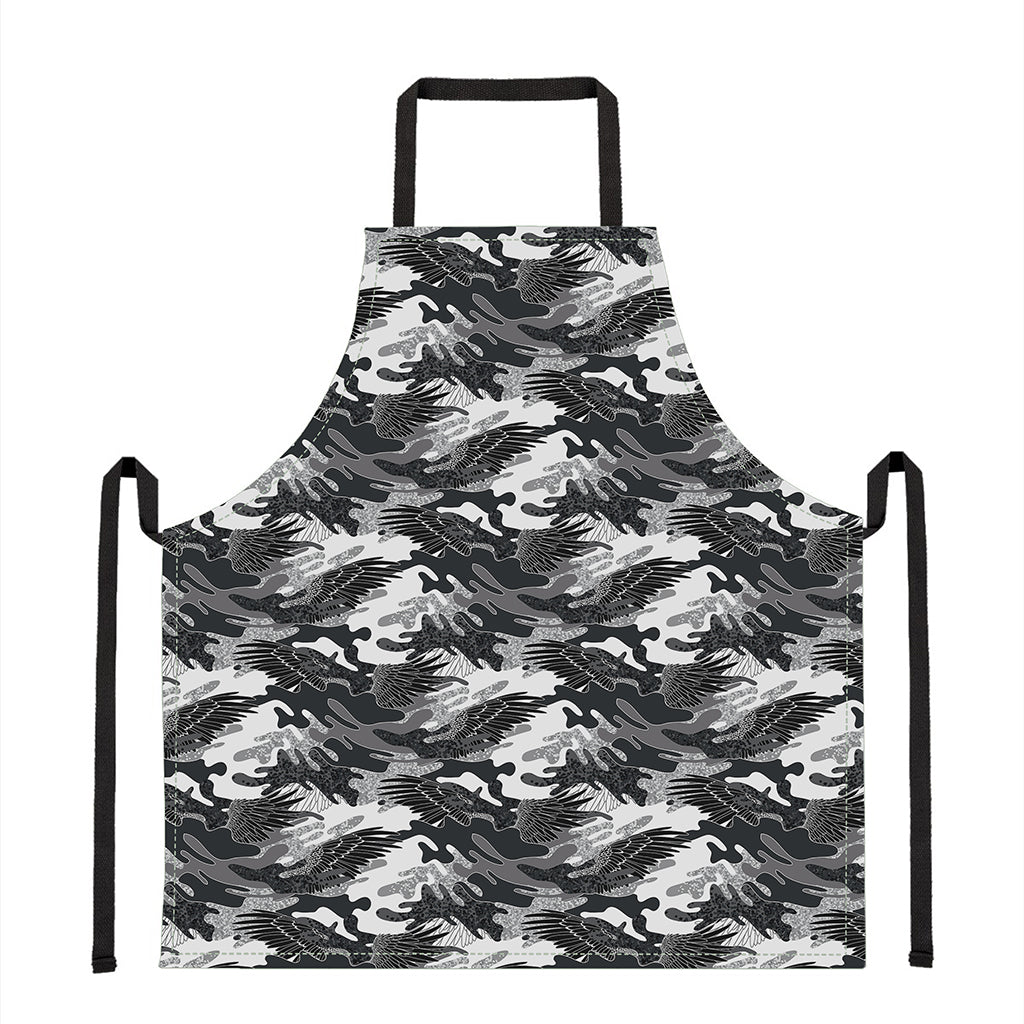 Camouflage Dazzle Wings Pattern Print Apron