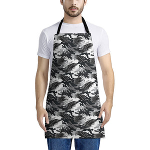 Camouflage Dazzle Wings Pattern Print Apron