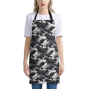 Camouflage Dazzle Wings Pattern Print Apron