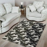 Camouflage Dazzle Wings Pattern Print Area Rug