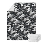 Camouflage Dazzle Wings Pattern Print Blanket