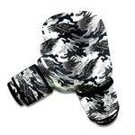 Camouflage Dazzle Wings Pattern Print Boxing Gloves