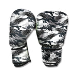Camouflage Dazzle Wings Pattern Print Boxing Gloves