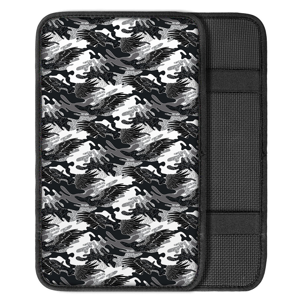 Camouflage Dazzle Wings Pattern Print Car Center Console Cover