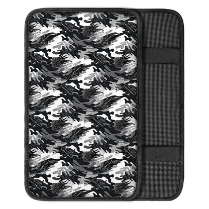 Camouflage Dazzle Wings Pattern Print Car Center Console Cover