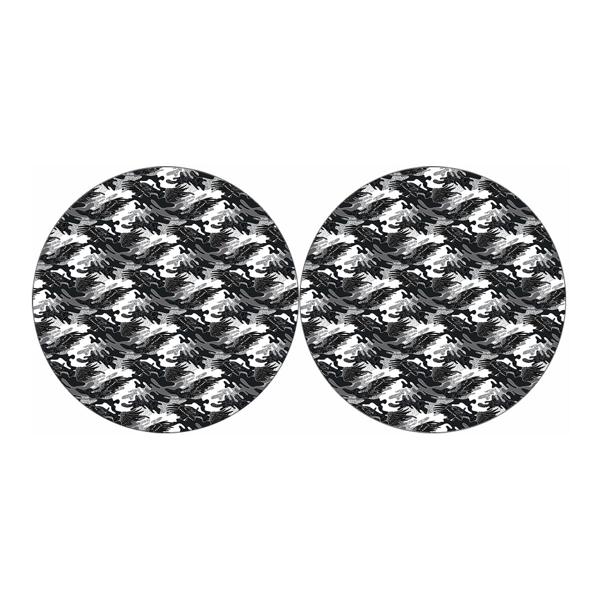 Camouflage Dazzle Wings Pattern Print Car Coasters