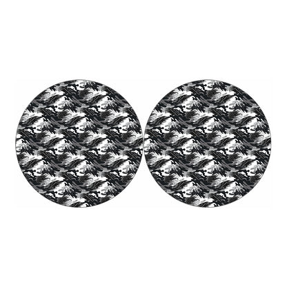 Camouflage Dazzle Wings Pattern Print Car Coasters