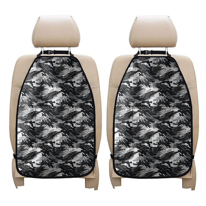Camouflage Dazzle Wings Pattern Print Car Seat Organizers