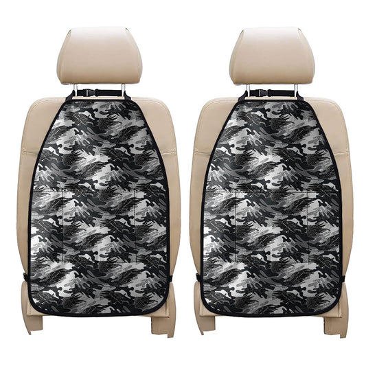 Camouflage Dazzle Wings Pattern Print Car Seat Organizers