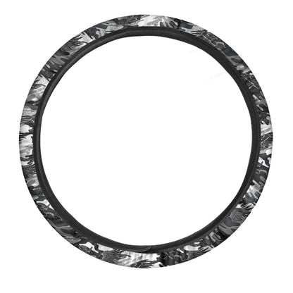 Camouflage Dazzle Wings Pattern Print Car Steering Wheel Cover