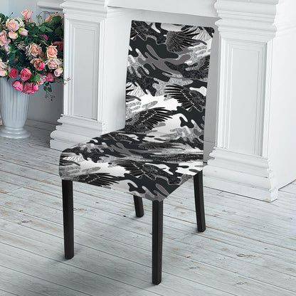 Camouflage Dazzle Wings Pattern Print Dining Chair Slipcover