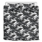 Camouflage Dazzle Wings Pattern Print Duvet Cover Bedding Set