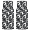 Camouflage Dazzle Wings Pattern Print Front and Back Car Floor Mats