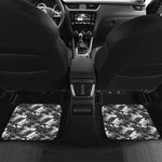 Camouflage Dazzle Wings Pattern Print Front and Back Car Floor Mats