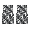 Camouflage Dazzle Wings Pattern Print Front Car Floor Mats