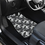 Camouflage Dazzle Wings Pattern Print Front Car Floor Mats