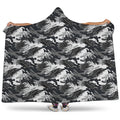 Camouflage Dazzle Wings Pattern Print Hooded Blanket