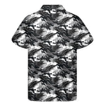 Camouflage Dazzle Wings Pattern Print Men's Short Sleeve Shirt