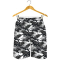 Camouflage Dazzle Wings Pattern Print Men's Shorts