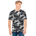 Camouflage Dazzle Wings Pattern Print Men's T-Shirt