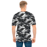 Camouflage Dazzle Wings Pattern Print Men's T-Shirt